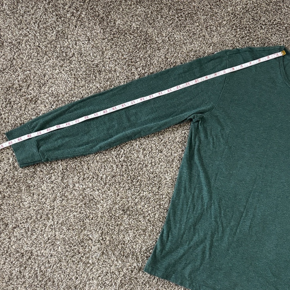 Polo by Ralph Lauren Men's Forest Green Long Sleeve Tee 100% Cotton Size M - Picture 7 of 13